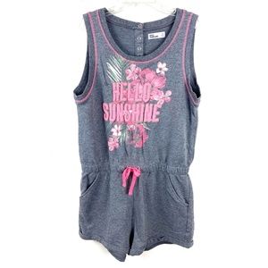 Epic Threads Graphic Hello Sunshine Gray Romper XL